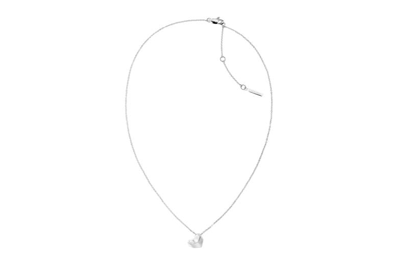 Chrono Euro Diffusion CALVIN KLEIN JEWELRY NECKLACE FACETED HEART Chrono Euro Diffusion