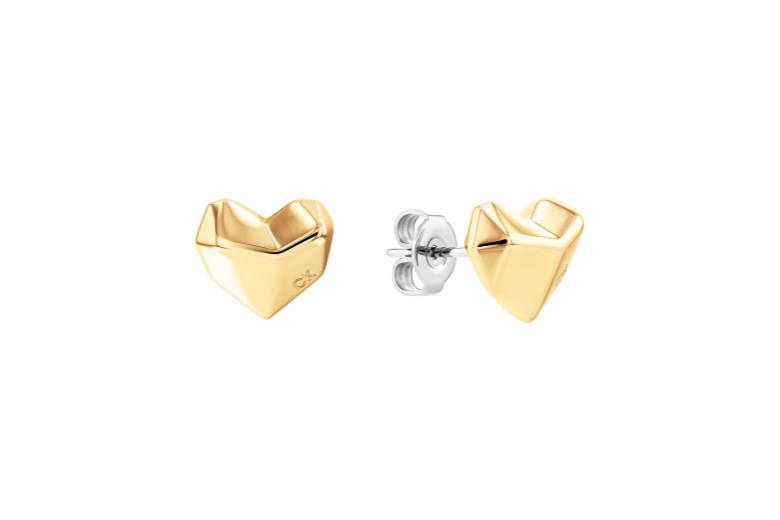 Chrono Euro Diffusion CALVIN KLEIN JEWELRY EARRINGS FACETED HEART Chrono Euro Diffusion